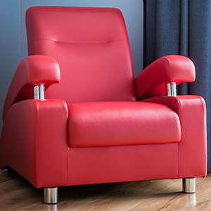 fauteuil style moderne rouge, Albertville, Ugine, Moutiers, Savoie